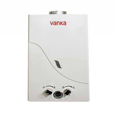 سخان مياه غاز الدخان 6 لتر مثبت على الحائط مع إشعال النبض الكهربائي التلقائي للمياه الساخنة الفورية