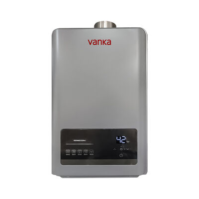 سخان الماء الحراري بدون خزان 12L رمادي أنبوب دخن مزدوج