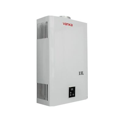 سخان مياه حديث معتمد من CE سعة 13 لتر يعمل بالغاز المسال على طراز المدخنة