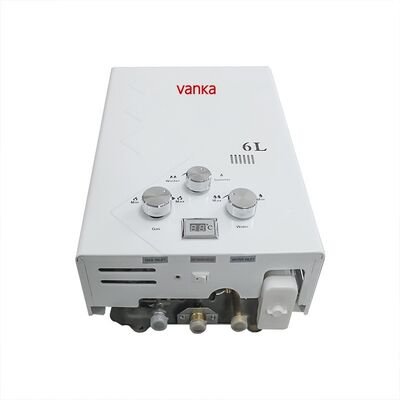 سخان مياه غاز منزلي بسعة 6 لتر بالجملة، تسخين فوري رقمي، تصميم هادئ وآمن