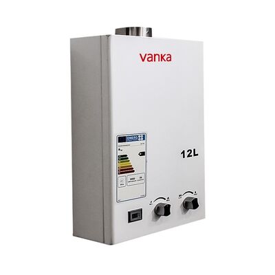 سخان مياه غاز بالشفط القسري قابل لتعديل درجة الحرارة الرقمية، كفاءة عالية بسعة 12 لتر إلى 24 لتر للاستخدام المنزلي والفندقي والتجاري