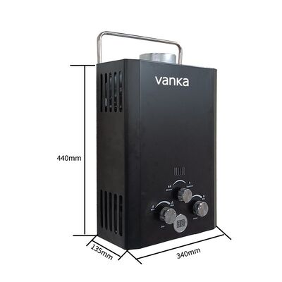 الفولاذ المقاوم للصدأ 12 كيلوواط غاز الدخان سخان مياه الطراز الحديث للدش المنزل الفندق الشقة والاستخدام التجاري