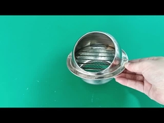 غطاء شبكة تهوية دائرية من الفولاذ المقاوم للصدأ مقاوم للمطر ومقاوم للرياح لفتحة العادم